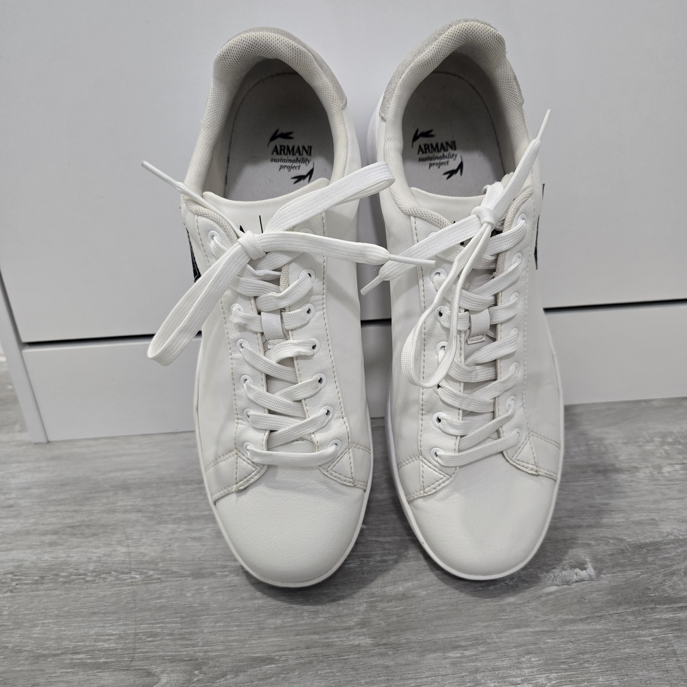 Giorgio Armani White Sustainable Men's Sneakers US Size 11 - Picture 5 of 14